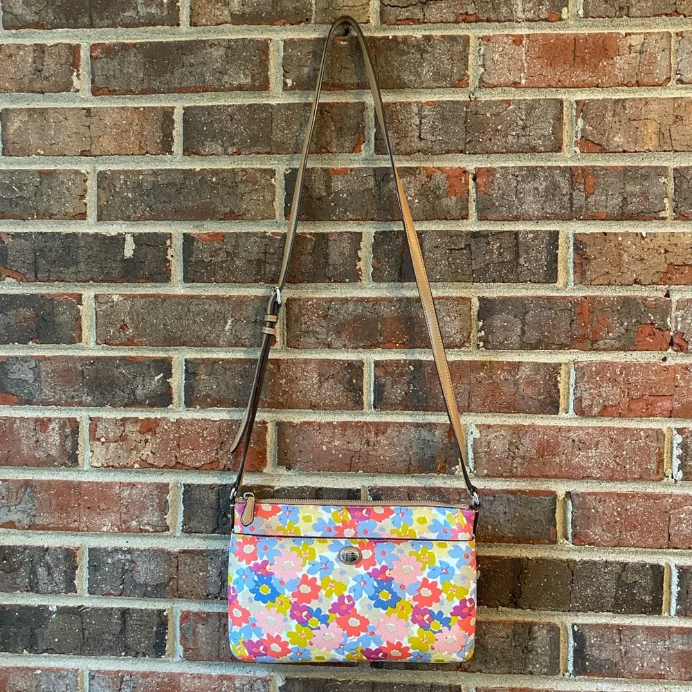 Coach Crossbody Floral Designer Bag - Picture 2 of 6